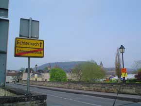 Grenzübergang bei Echternach